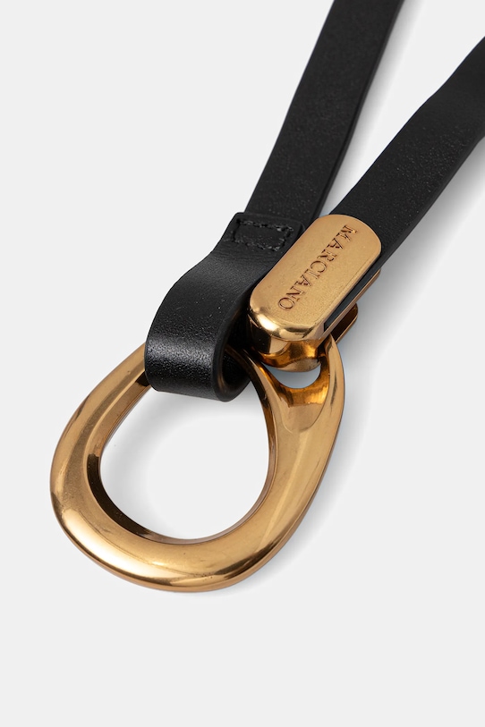 Δερμάτινη ζώνη Marciano by Guess 6RGZ16.7414A μαύρο SS26