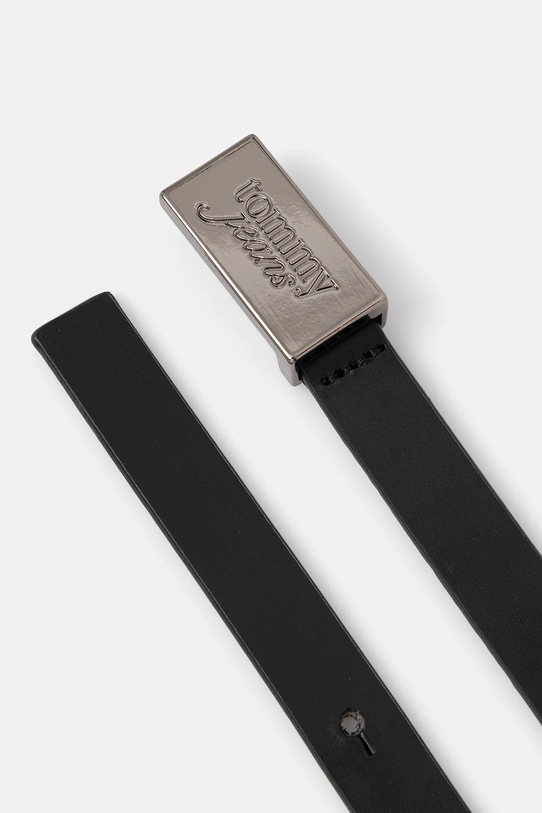 Tommy Jeans pasek skórzany AW0AW18103 czarny SS26