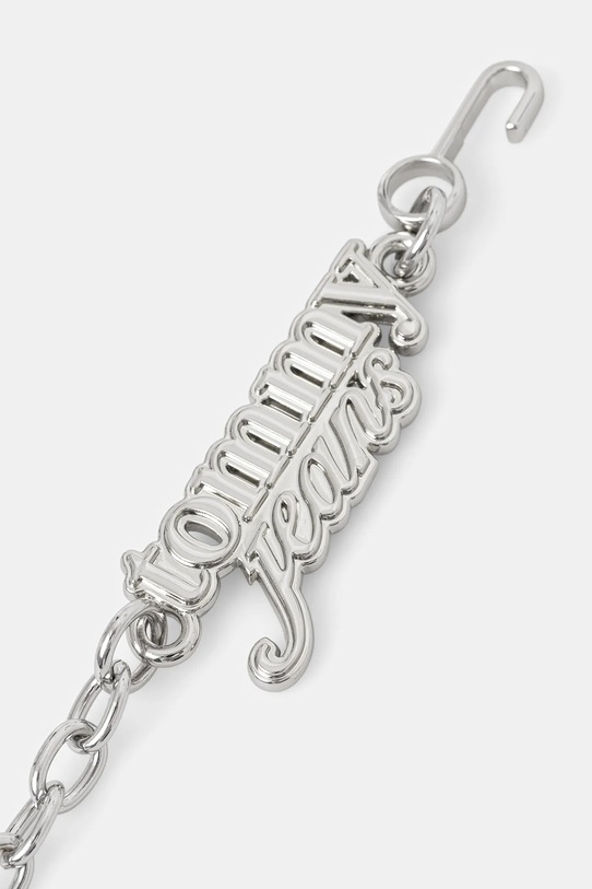 Tommy Jeans pasek AW0AW18264 srebrny SS26