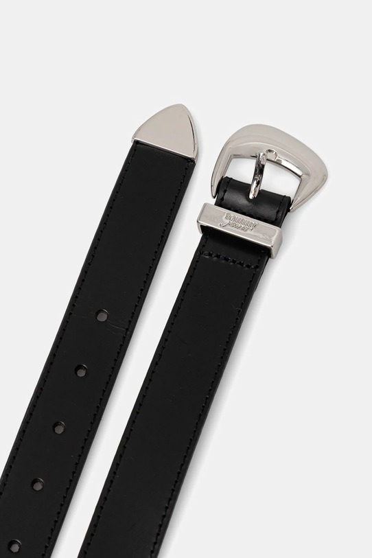 Tommy Jeans pasek skórzany AW0AW18100 czarny SS26