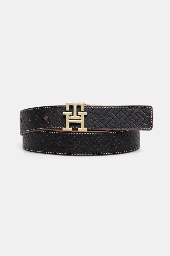 Tommy Hilfiger pasek skórzany dwustronny AW0AW18256 brązowy SS26
