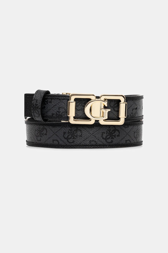 Ζώνη Guess KARNILLA απομίμηση λείου δέρματος γκρί BW9334.P6130