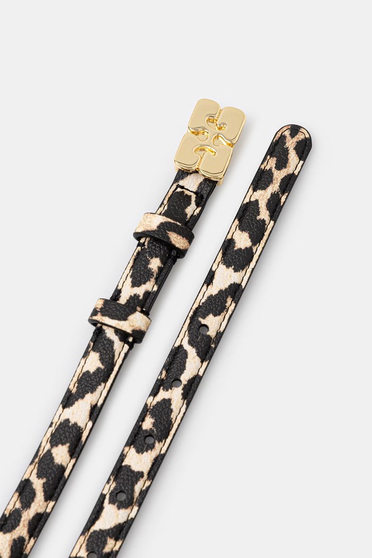 GANNI pasek B3010093 beżowy SS26