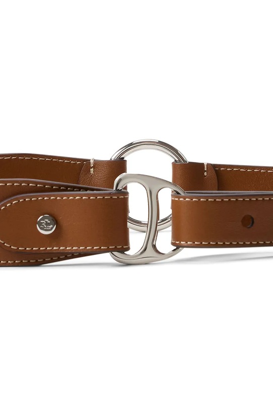 Usnjen pas Lauren Ralph Lauren 412980225 rjava SS26