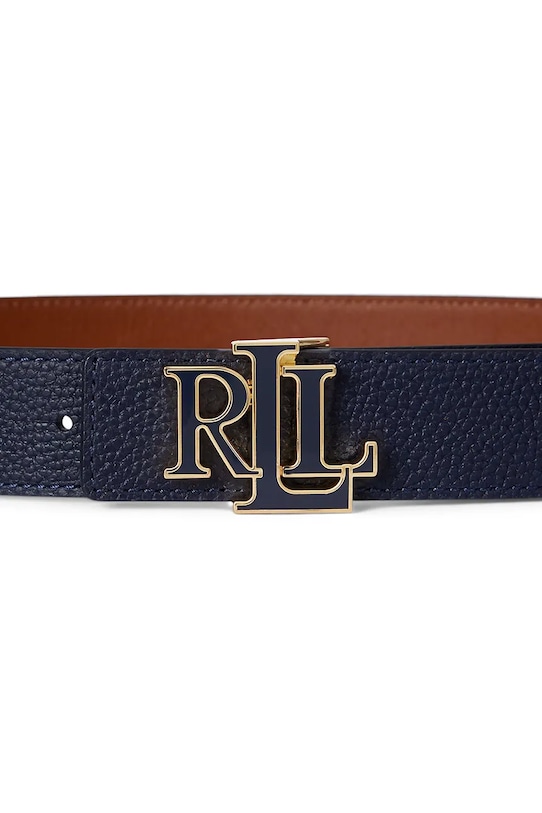 Akcesoria Lauren Ralph Lauren pasek skórzany dwustronny 412P04417 granatowy