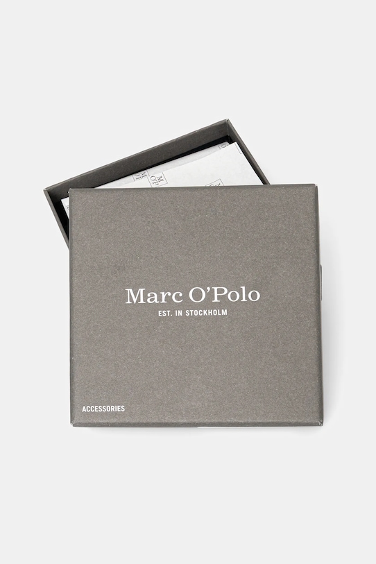 Akcesoria Marc O'Polo pasek skórzany 5000009100 bordowy