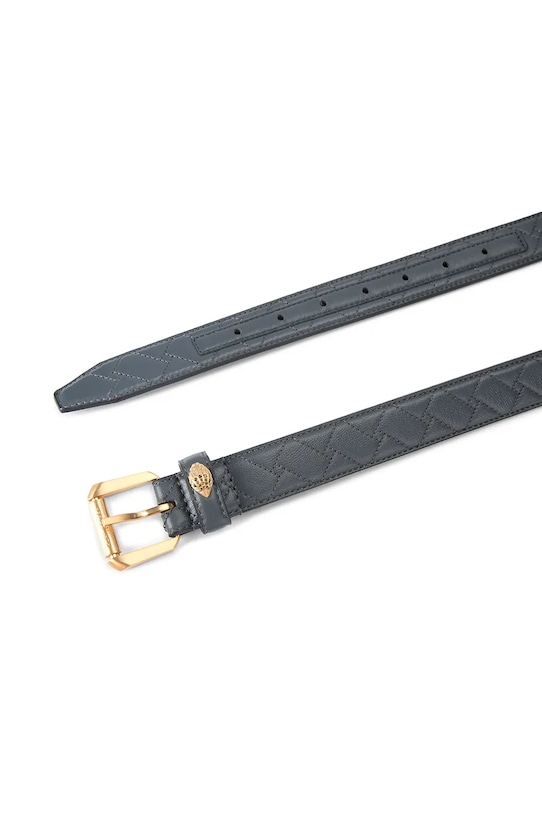 Kurt Geiger London pasek skórzany Kensington 5256121109 czarny SS26