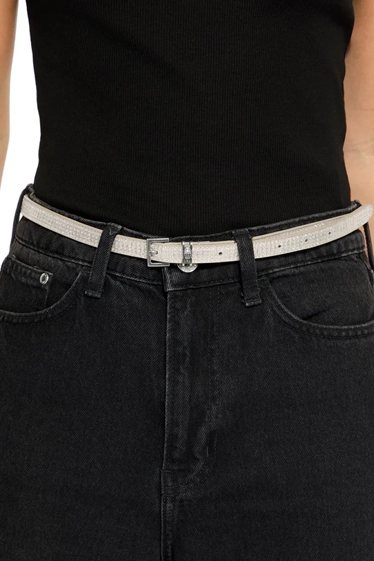 Kurt Geiger London pasek skórzany Shoreditch złoty 5410461609