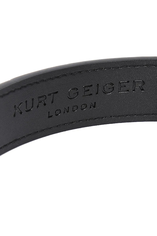 Kurt Geiger London pasek skórzany Kensington czarny 5256100109