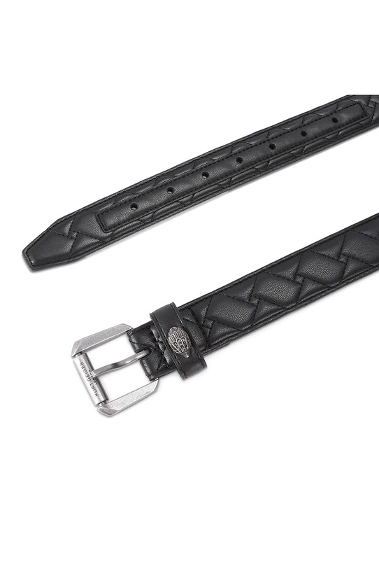 Kurt Geiger London pasek skórzany Kensington 5256105109 czarny SS26