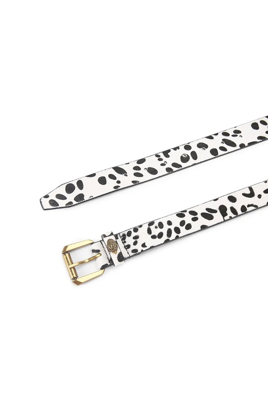 Kurt Geiger London pasek skórzany Kensington 5256113109 beżowy SS26