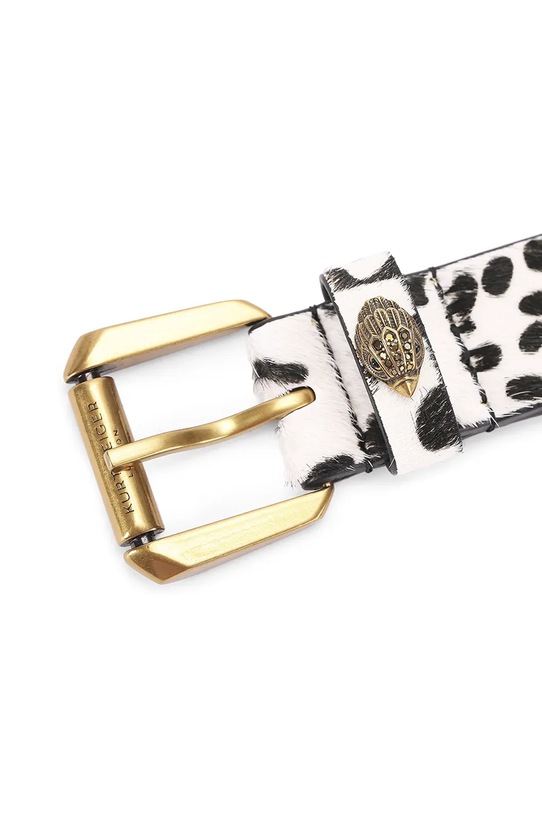 Akcesoria Kurt Geiger London pasek skórzany Kensington 5256113109 beżowy