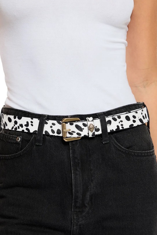 Kurt Geiger London pasek skórzany Kensington beżowy 5256113109