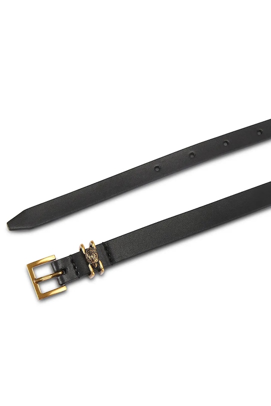 Kurt Geiger London pasek skórzany Shoreditch 5412300109 czarny SS26