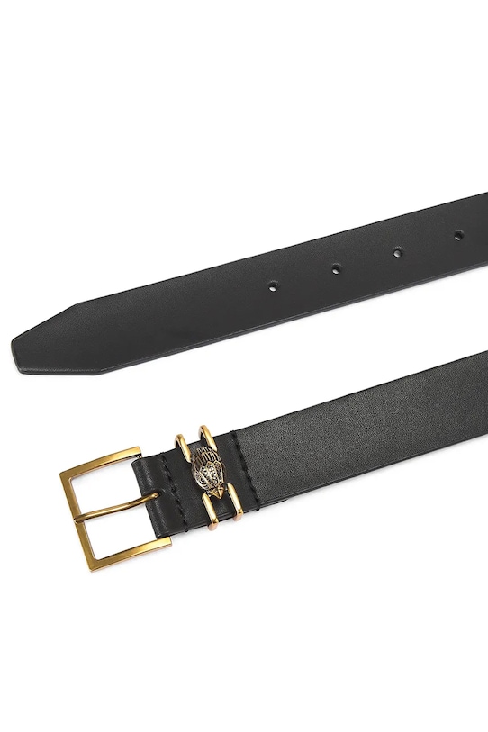 Kurt Geiger London pasek skórzany Shoreditch 5412400109 czarny SS26