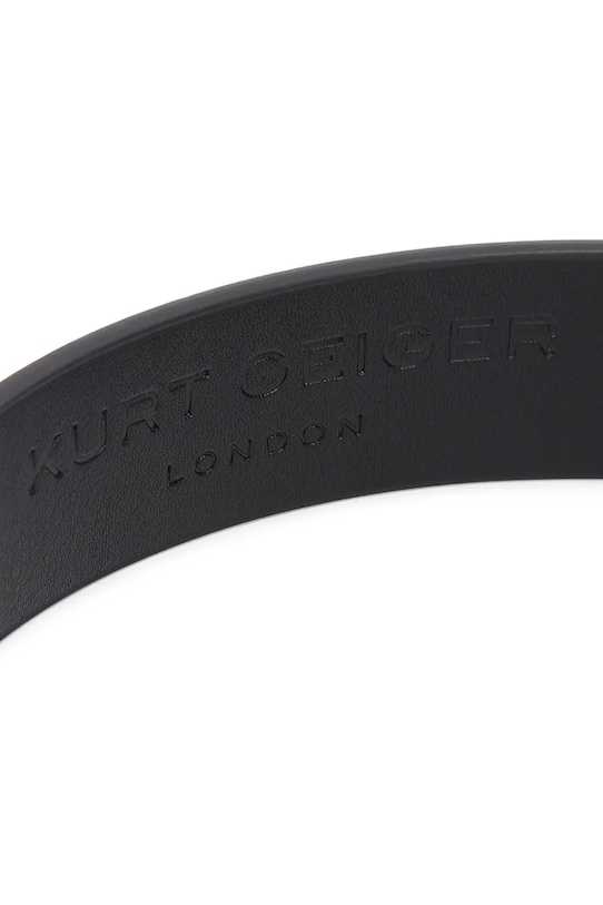 Kurt Geiger London pasek skórzany Shoreditch czarny 5412400109