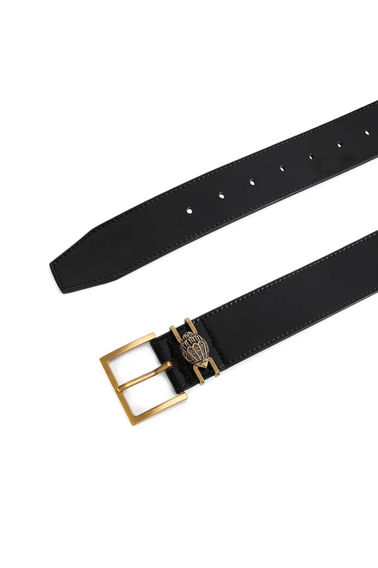 Kurt Geiger London pasek skórzany Shoreditch 5410900309 czarny SS26