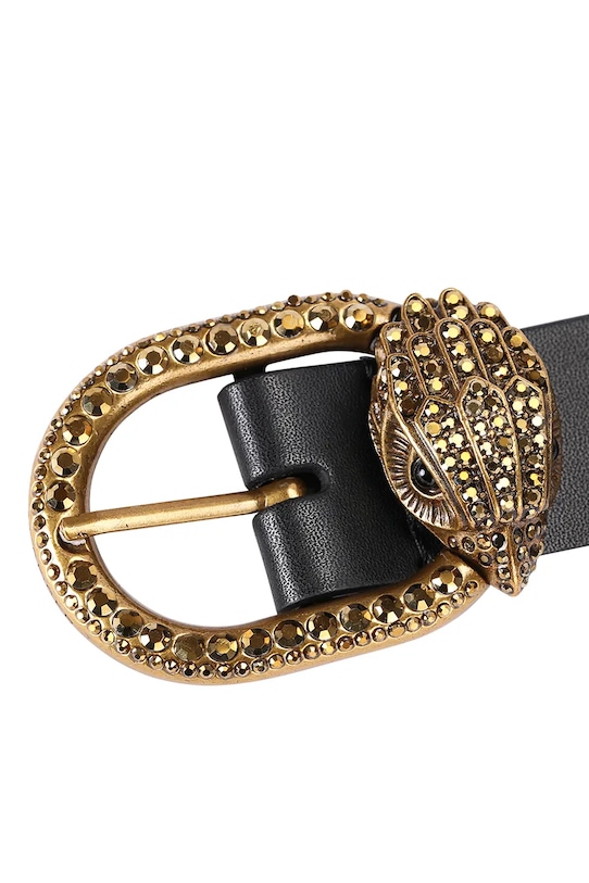 Akcesoria Kurt Geiger London pasek skórzany Mayfair 5257800109 czarny