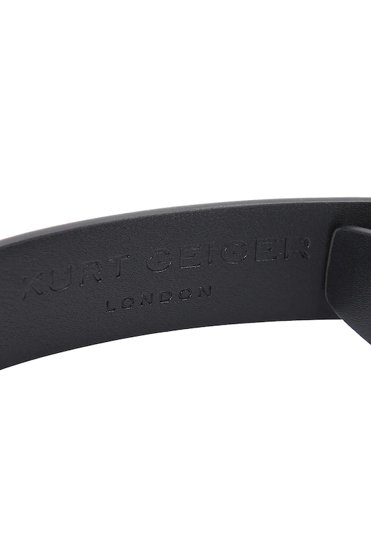 Kurt Geiger London pasek skórzany Mayfair czarny 5257800109
