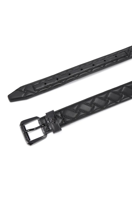 Kurt Geiger London pasek skórzany Kensington 5256109109 czarny SS26