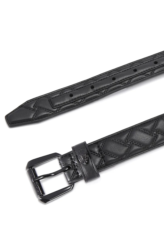 Kurt Geiger London pasek skórzany Kensington 5256109109 czarny SS26