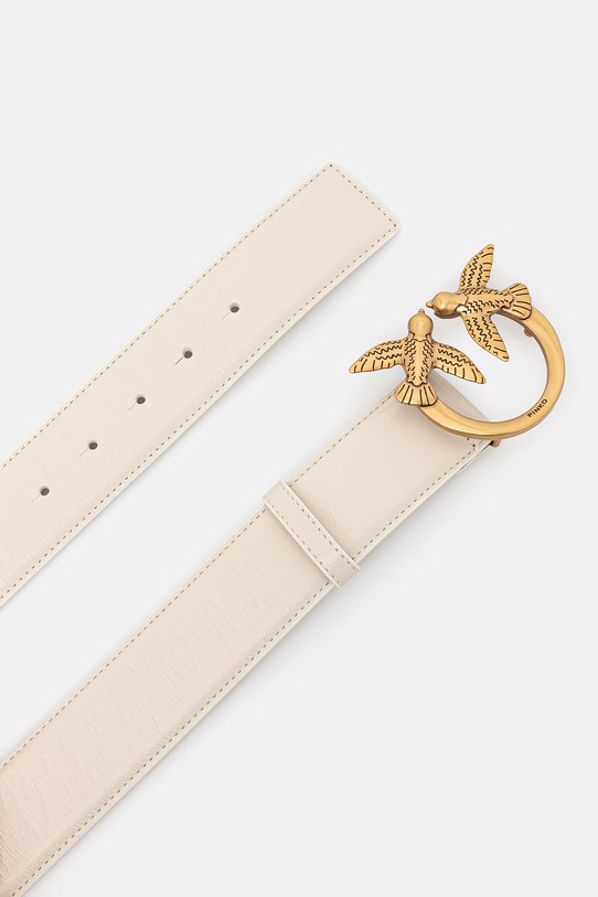 Pinko pasek skórzany 100120.A31J beżowy SS26