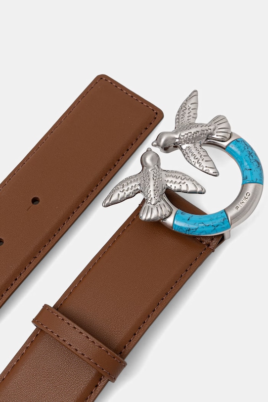 Kožený opasok Pinko 100120.A31R hnedá SS26