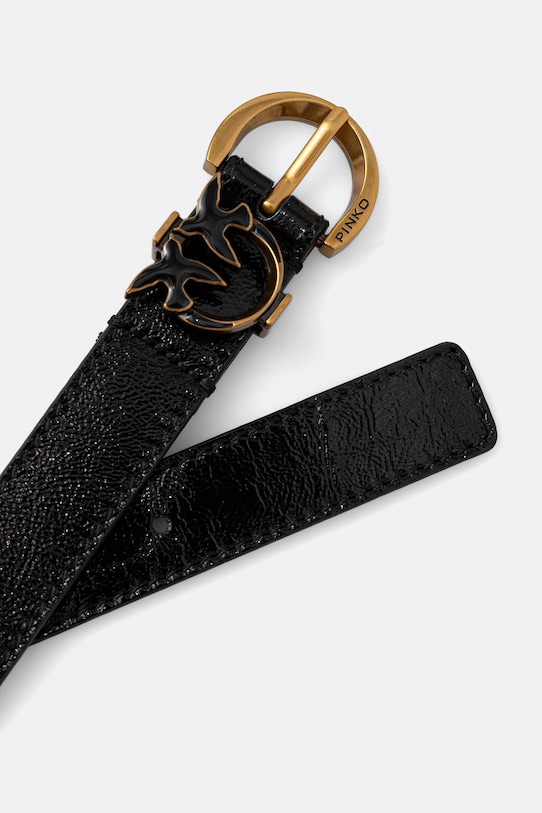 Pinko pasek skórzany 102820.A2X6 czarny SS26