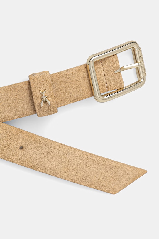 Велурен колан Patrizia Pepe 8W6408.L152 бежов SS26