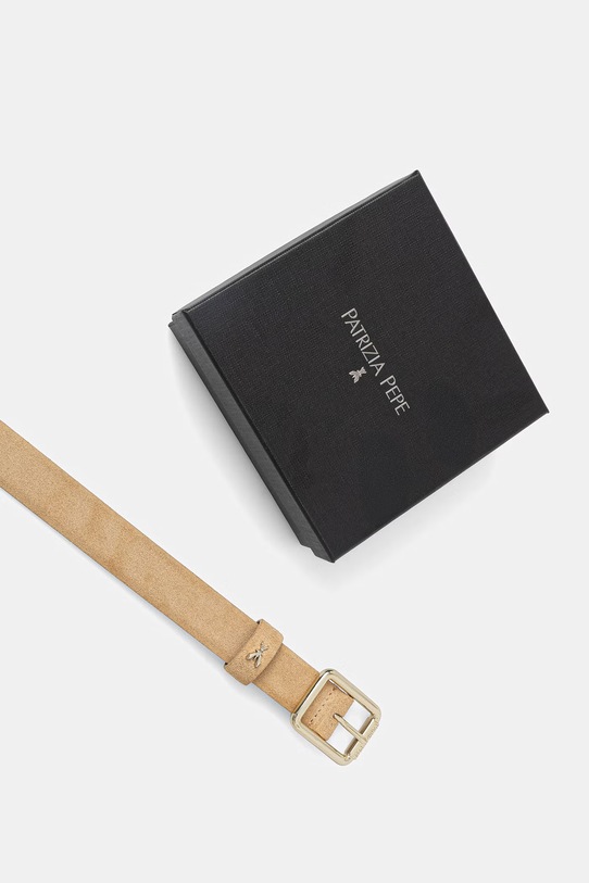 Akcesoria Patrizia Pepe pasek zamszowy 8W6408.L152 beżowy