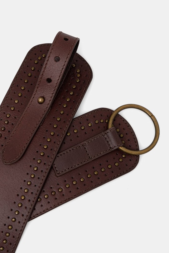 Pedro del Hierro ζώνη για φόρεμα γυναικεία δερμάτινη 4693080 καφέ SS26