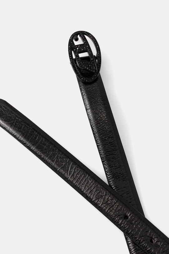 Diesel női bőr öv OVAL D-LOGO B-1DR X09972.P8785 fekete SS26