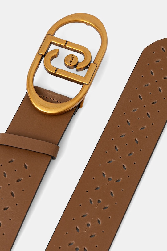 Liu Jo pasek skórzany AA6233.P0416 brązowy SS26