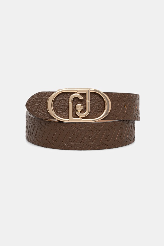 Liu Jo pasek dwustronny imitacja skóry licowej brązowy AA6238.ES034