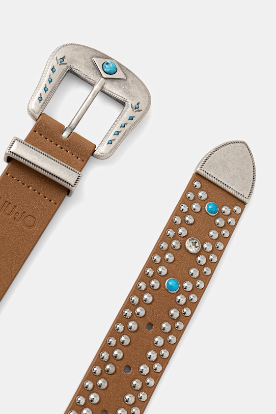 Liu Jo pasek AA6242.E1127 brązowy SS26