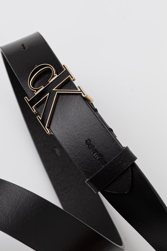 Calvin Klein opasok dámsky kožený LV04F7073G čierna SS26