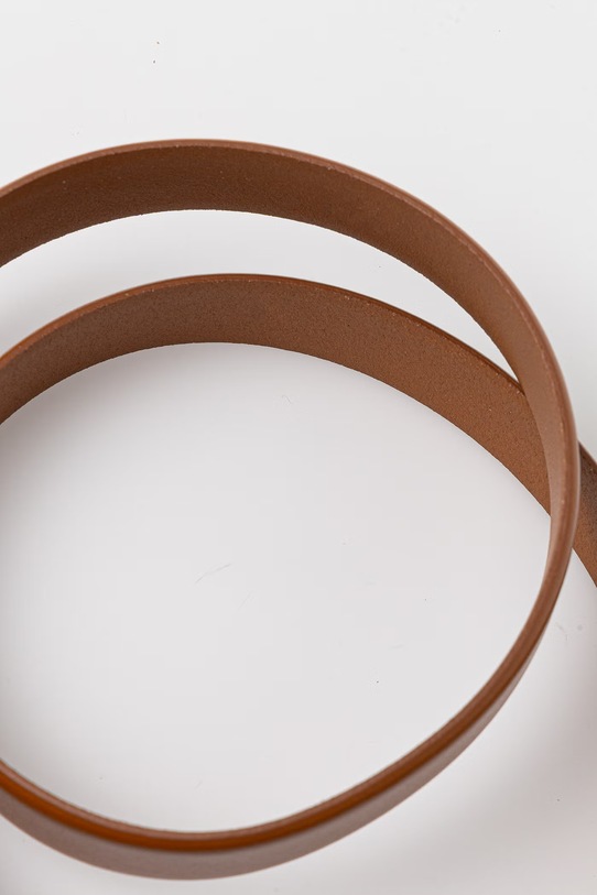 Calvin Klein pasek damski skórzany LV04F7074G brązowy SS26