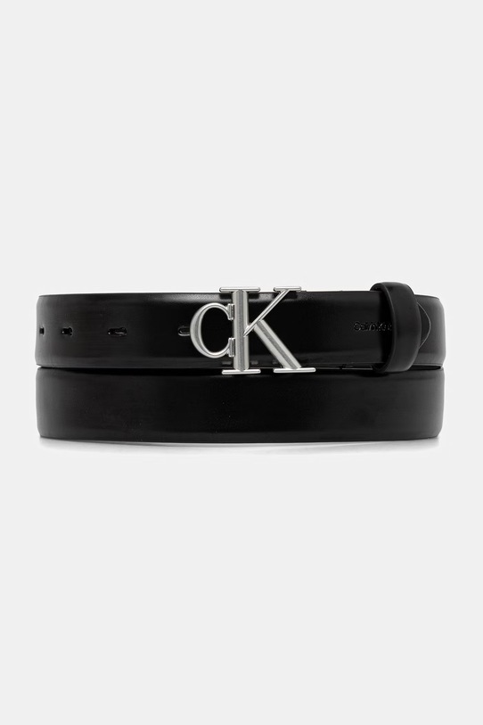 Calvin Klein pasek damski skórzany czarny LV04F7074G