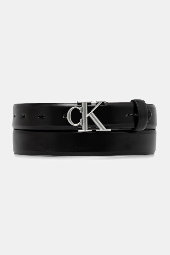 Calvin Klein pasek damski skórzany czarny LV04F7074G
