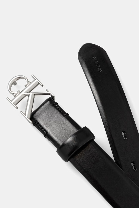 Calvin Klein pasek damski skórzany LV04F7074G czarny SS26