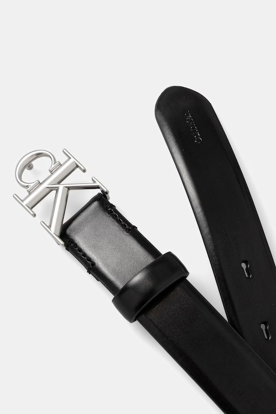 Calvin Klein pasek damski skórzany LV04F7074G czarny SS26