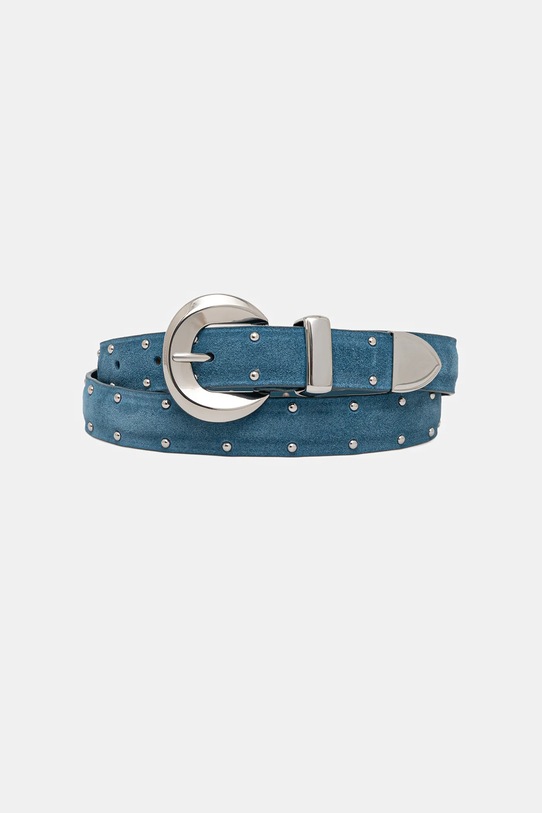 IBlues pasek zamszowy SELLA skóra zamszowa niebieski 2617501011200