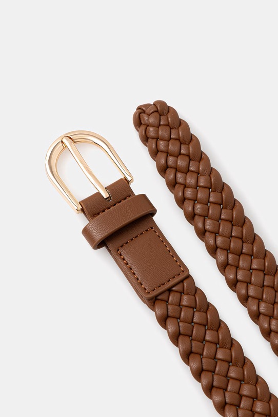 Marella плетений ремінь жіночий зі штучної шкіри Emme by Marella 2615501032200 коричневий SS26
