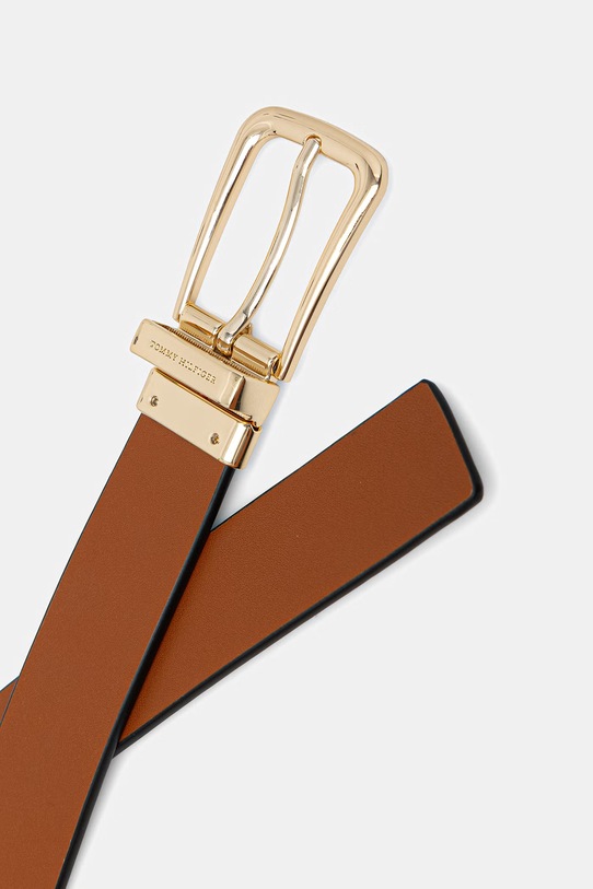 Tommy Hilfiger pasek dwustronny damski skórzany czarny AW0AW18663