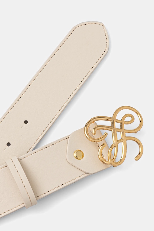 Luisa Spagnoli pasek skórzany Danville 542999 beżowy SS26