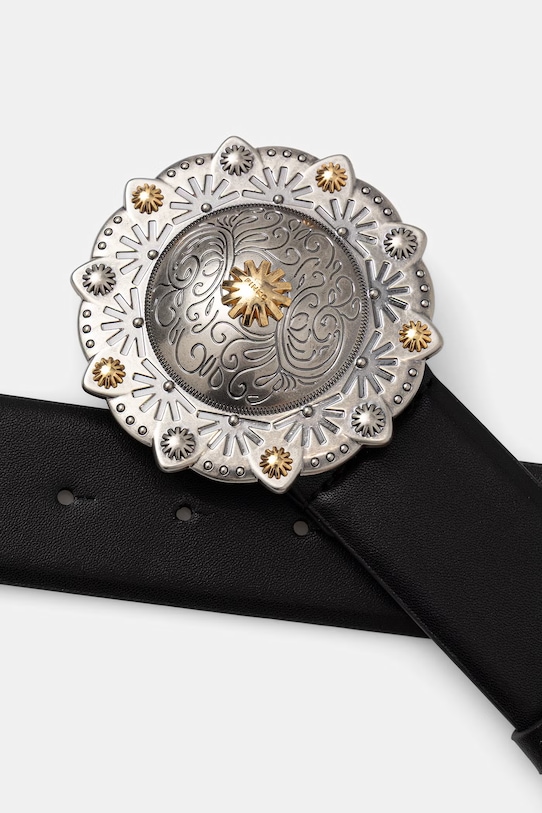 Pinko pasek damski skórzany 106713.A0F1 czarny SS26