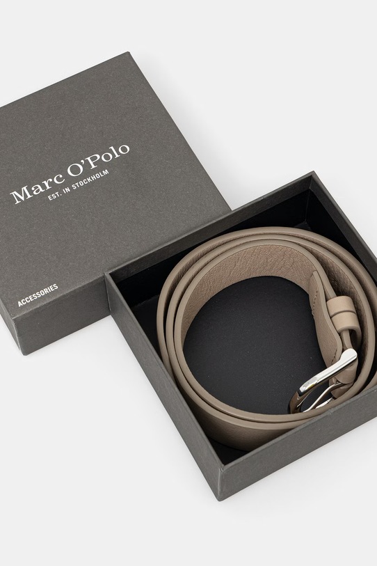 Akcesoria Marc O'Polo pasek damski skórzany 5000011515 beżowy