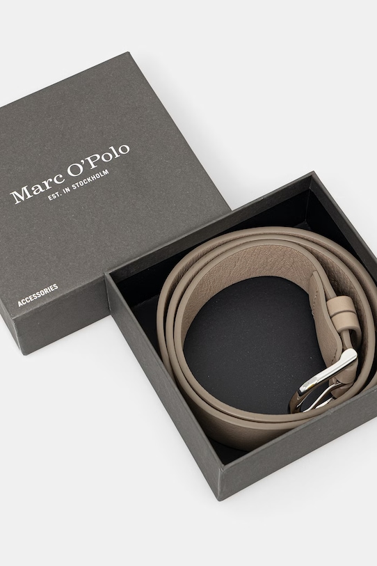 Akcesoria Marc O'Polo pasek damski skórzany 5000011515 beżowy