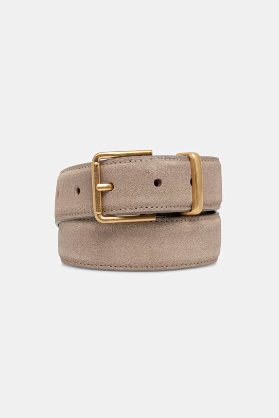 Marc O'Polo Pasek damski zamszowy beżowy 5000011526