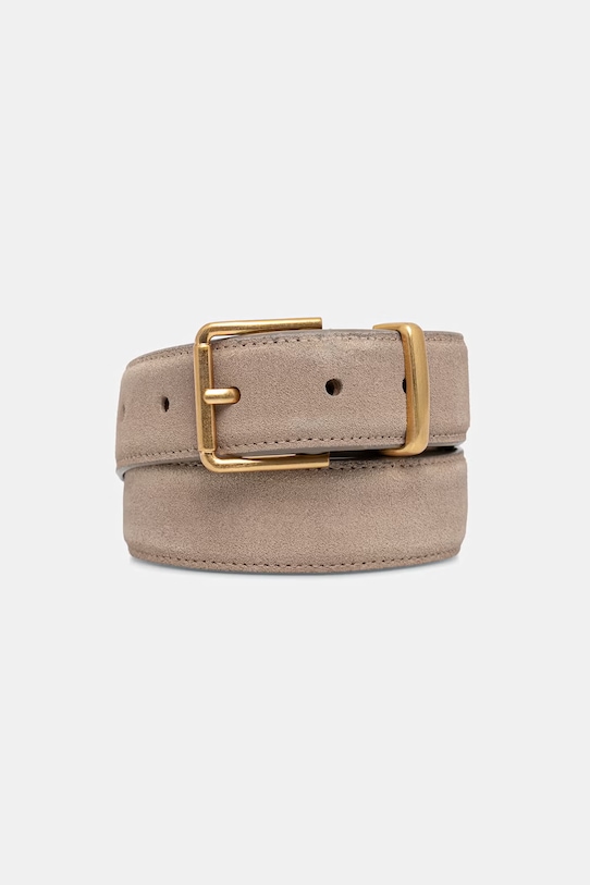 Marc O'Polo Pasek damski zamszowy beżowy 5000011526